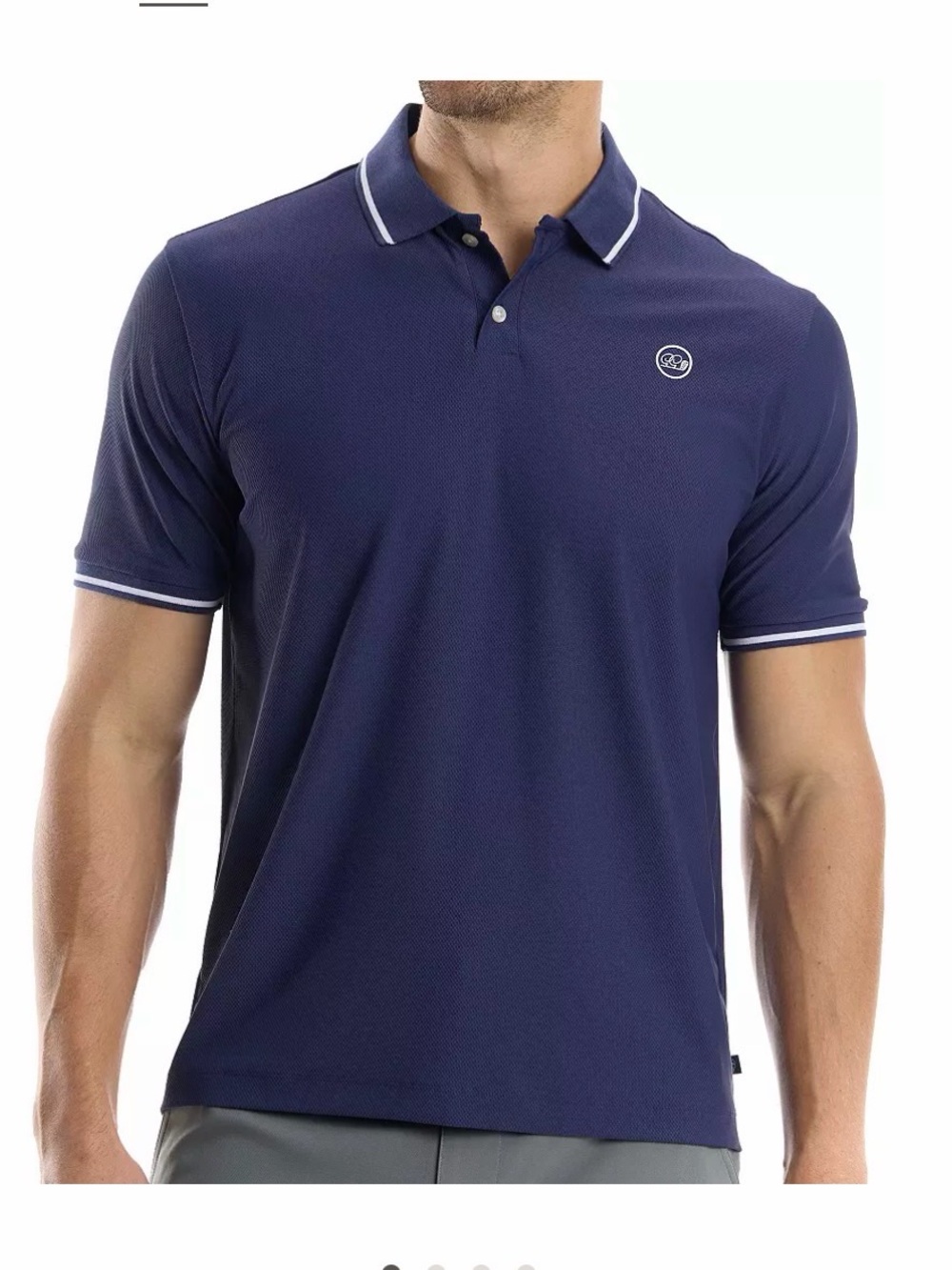 Good Good Golf Men's Textured Golf Polo